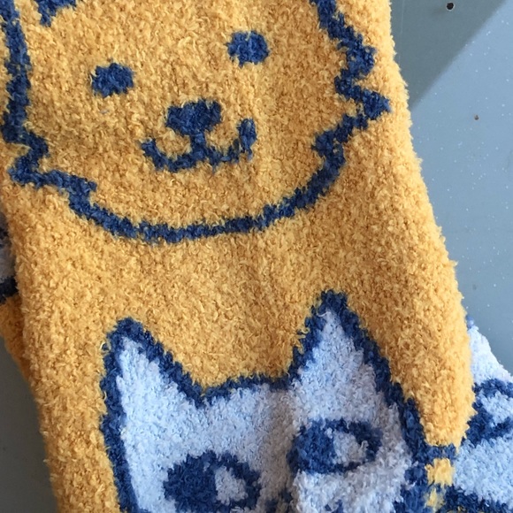 Cozy Fuzzy Socks Cats & Dogs Print - m/ NEW - Picture 6 of 7